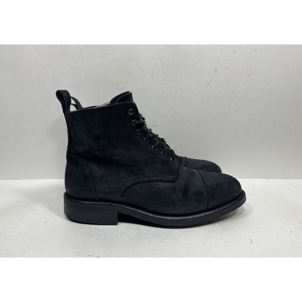 Taft Boots Black Commander Suede Boots Men's Size‎ 7 US / 6 UK Made In England